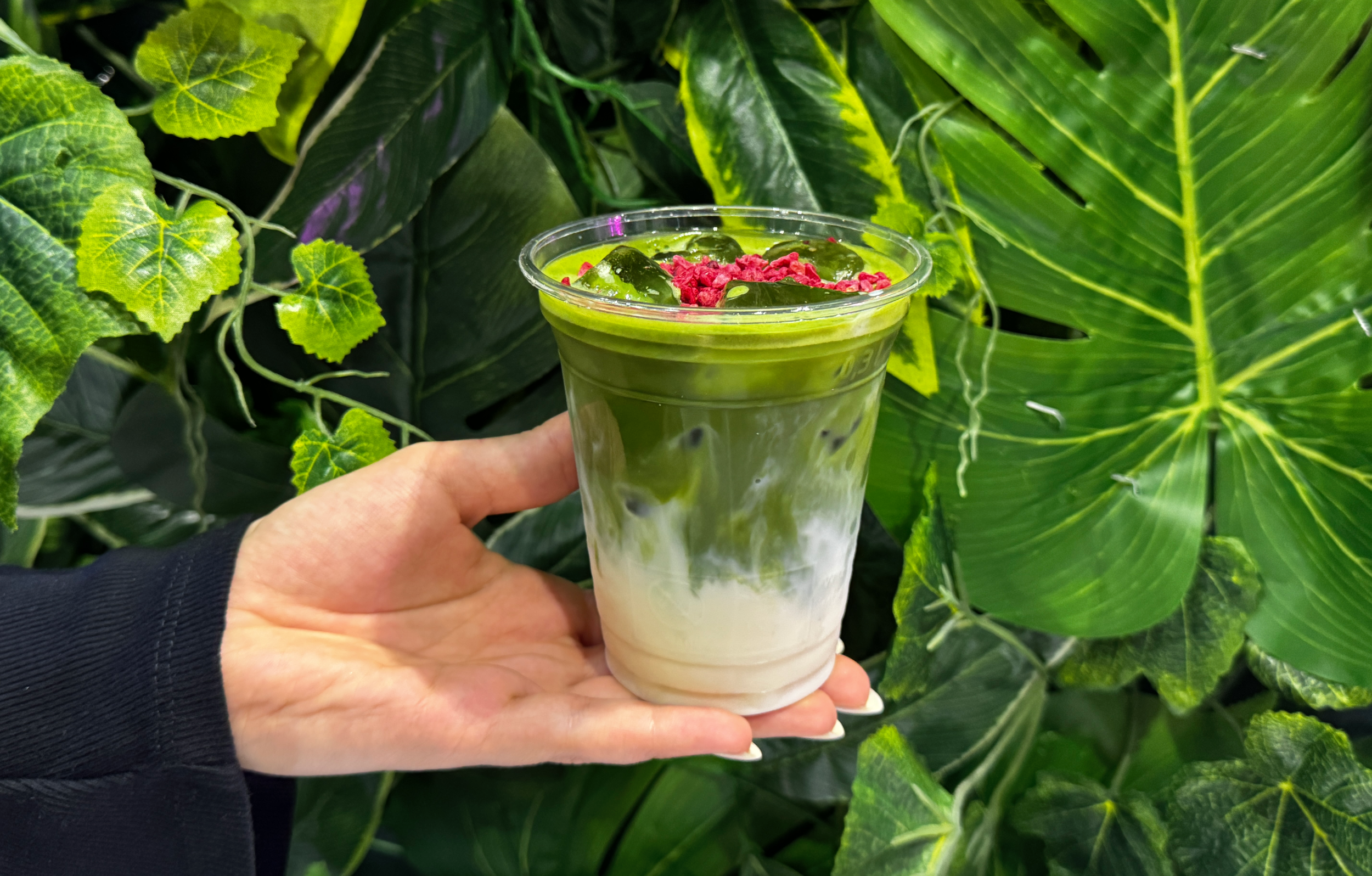 Matcha served at a Pyszny Event mobile stand