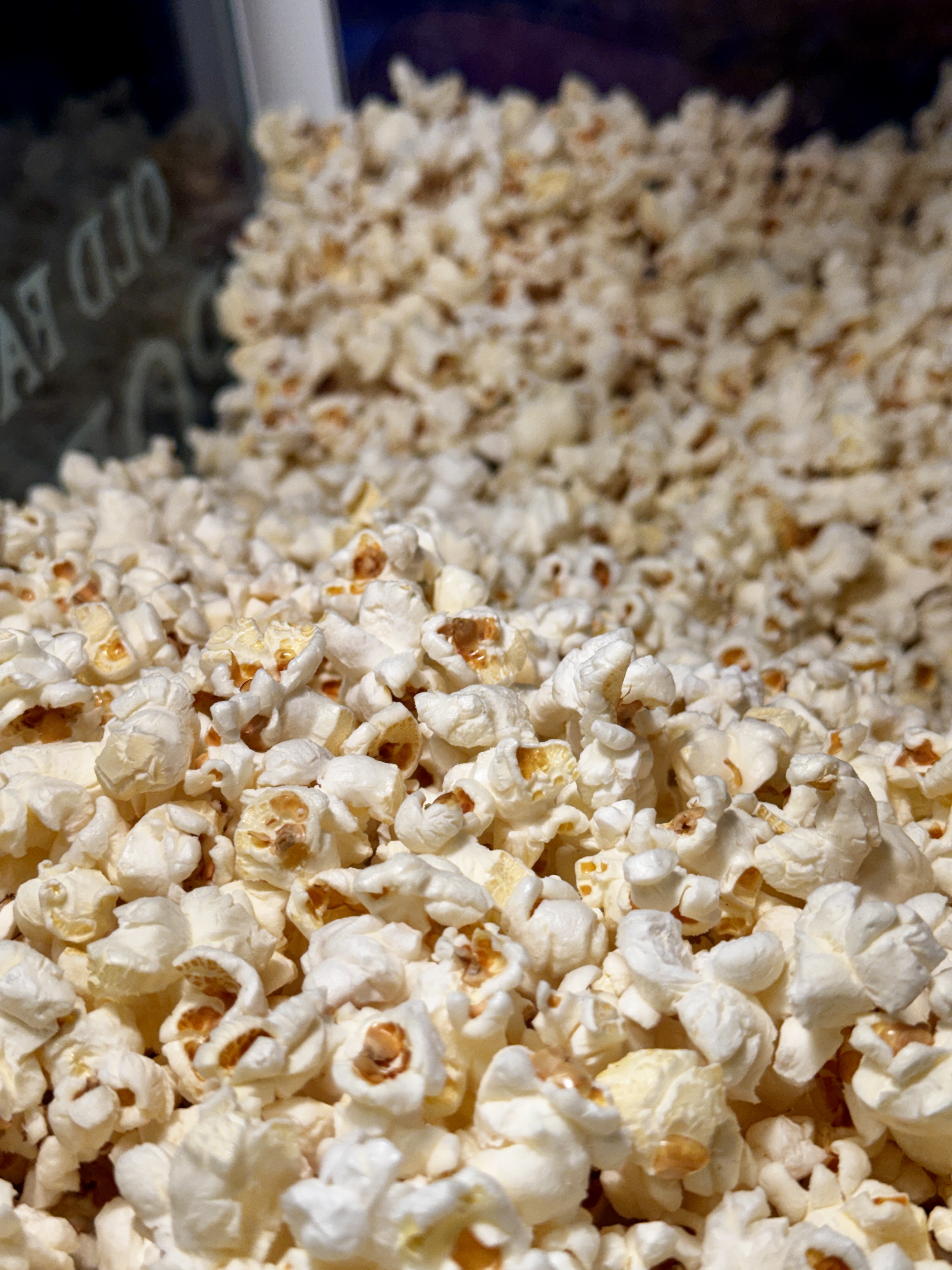 Freshly popped popcorn at a corporate event